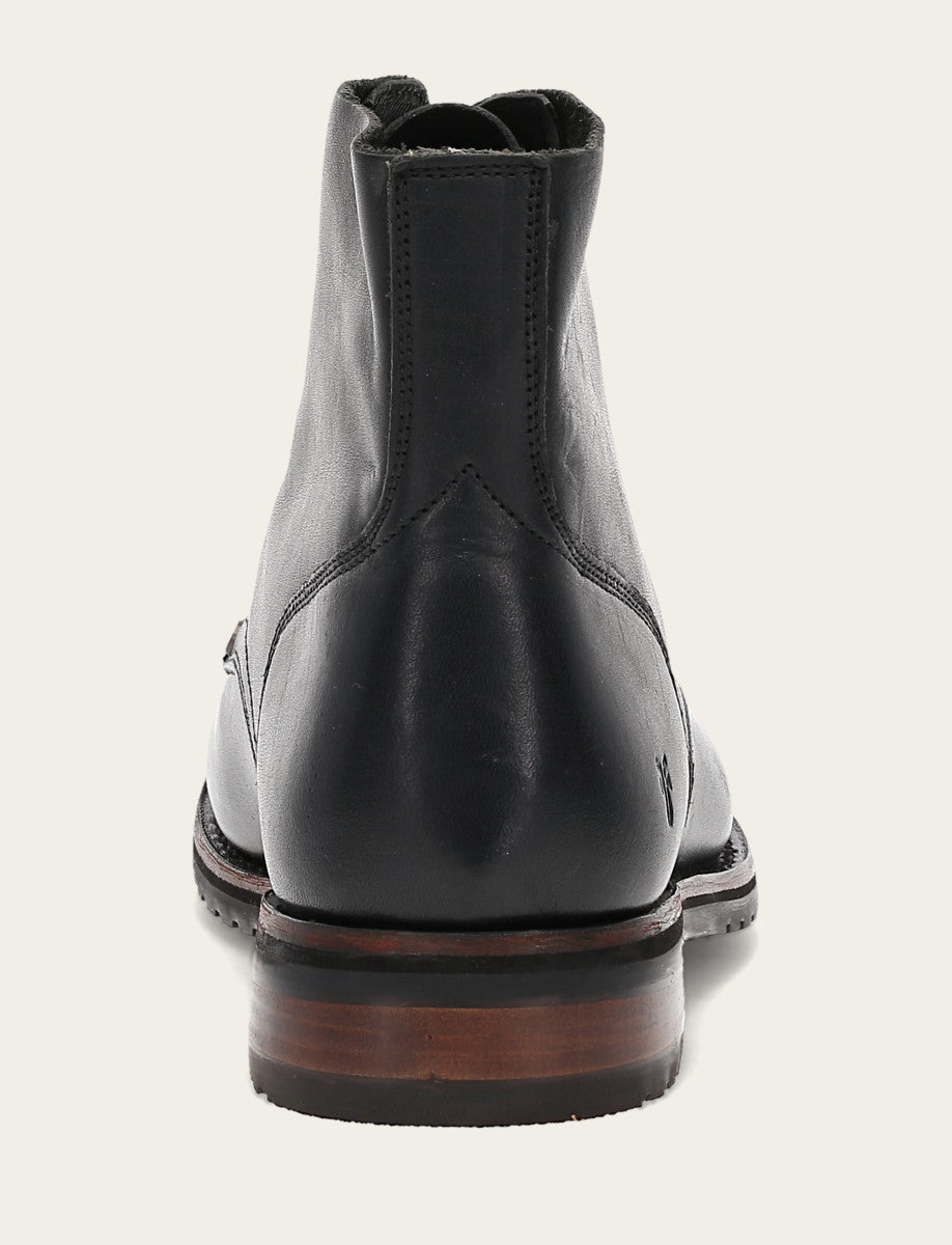 Black Boots Frye Men's Black Barrett Lace Up Boots