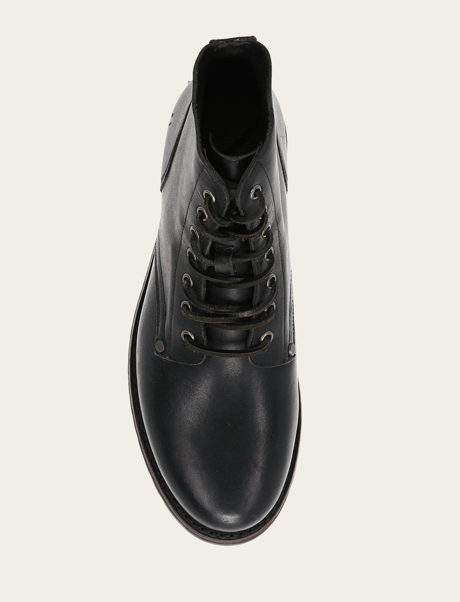 Black Boots Frye Men's Black Barrett Lace Up Boots