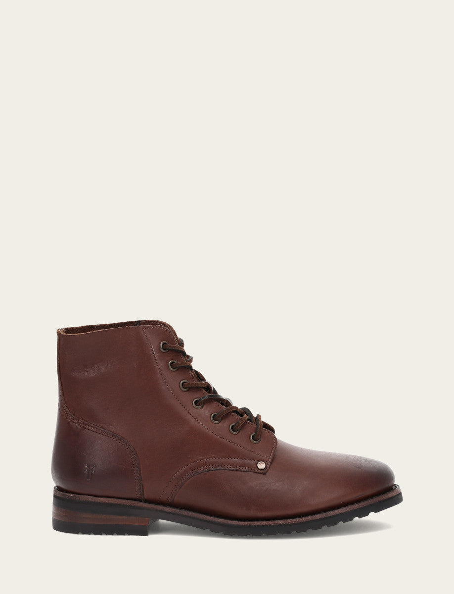 Cognac Boots Frye Men's Cognac Barrett Lace Up Boots
