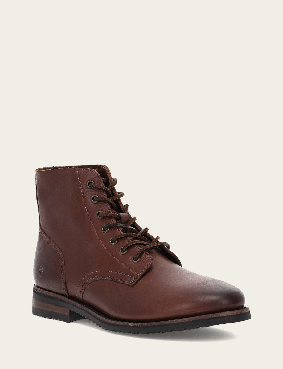 Cognac Boots Frye Men's Cognac Barrett Lace Up Boots