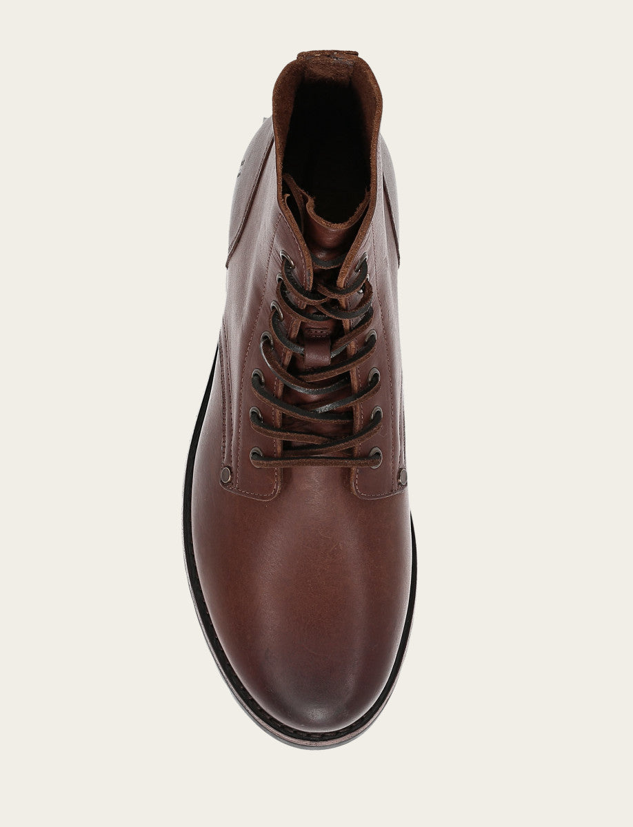 Cognac Boots Frye Men's Cognac Barrett Lace Up Boots