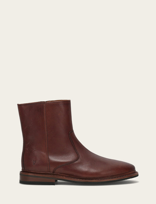 Brown Boots Frye Men's Brown Paul Inside Zip Boot
