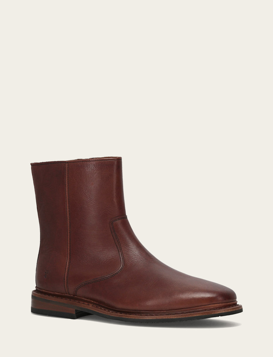Brown Boots Frye Men's Brown Paul Inside Zip Boot