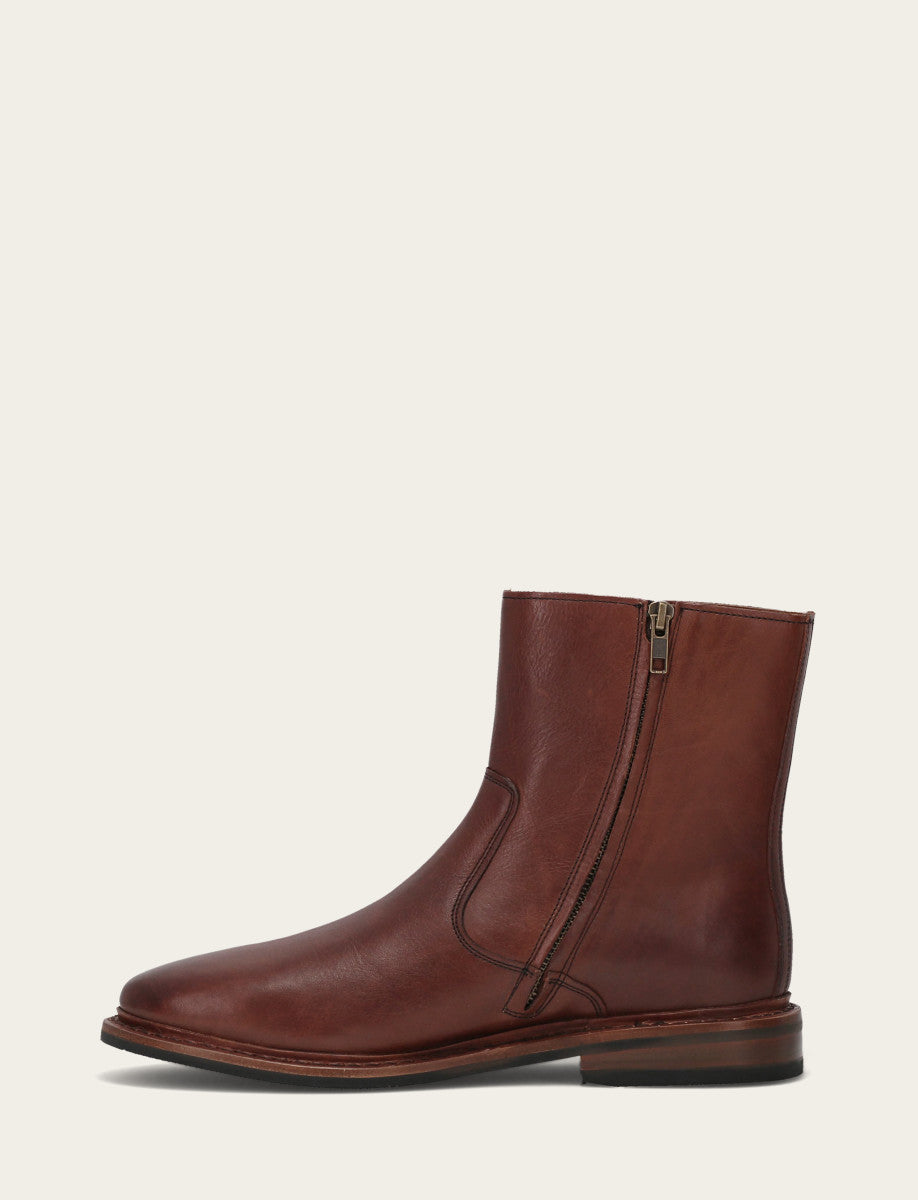 Brown Boots Frye Men's Brown Paul Inside Zip Boot