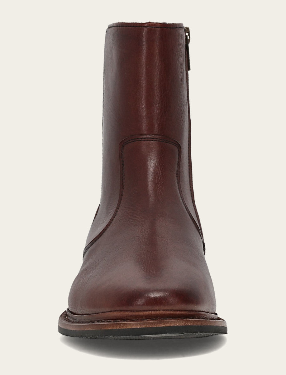 Brown Boots Frye Men's Brown Paul Inside Zip Boot