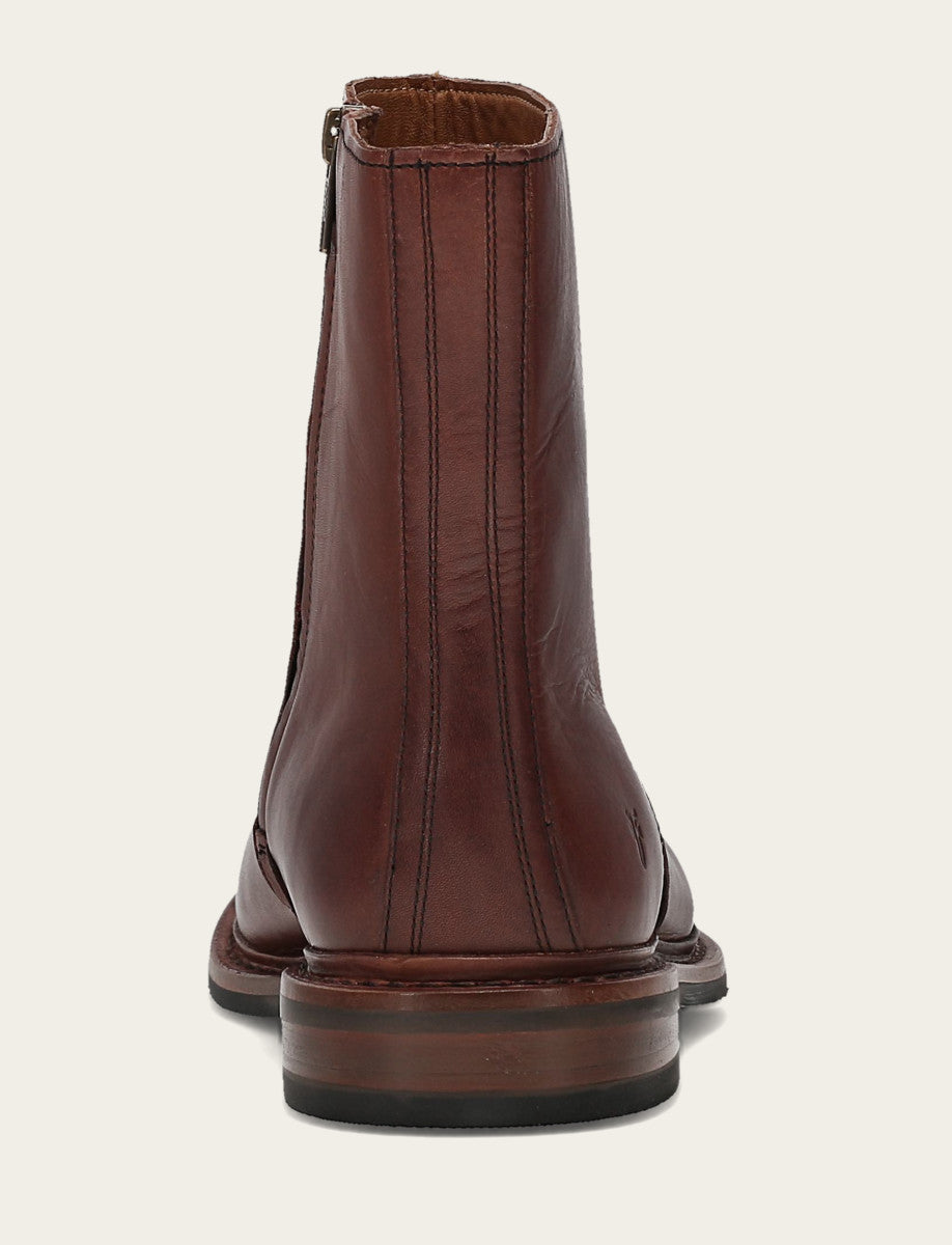 Brown Boots Frye Men's Brown Paul Inside Zip Boot