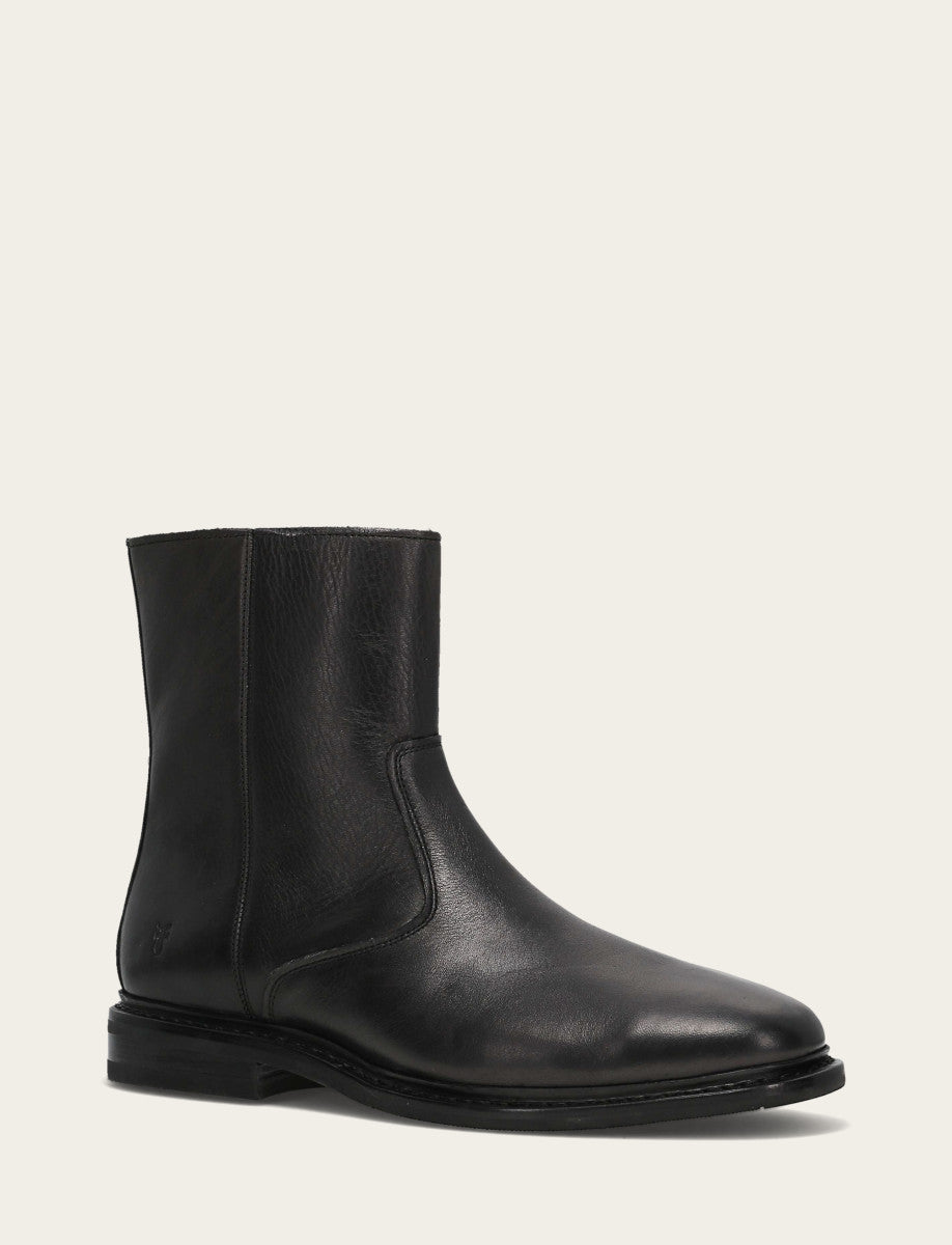 Black Boots Frye Men's Black Paul Inside Zip Boot