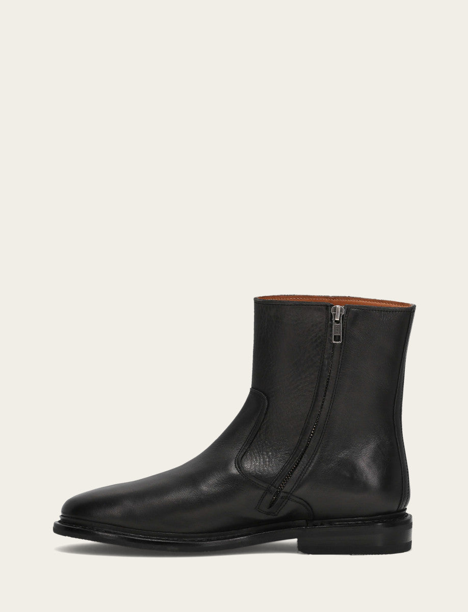 Black Boots Frye Men's Black Paul Inside Zip Boot