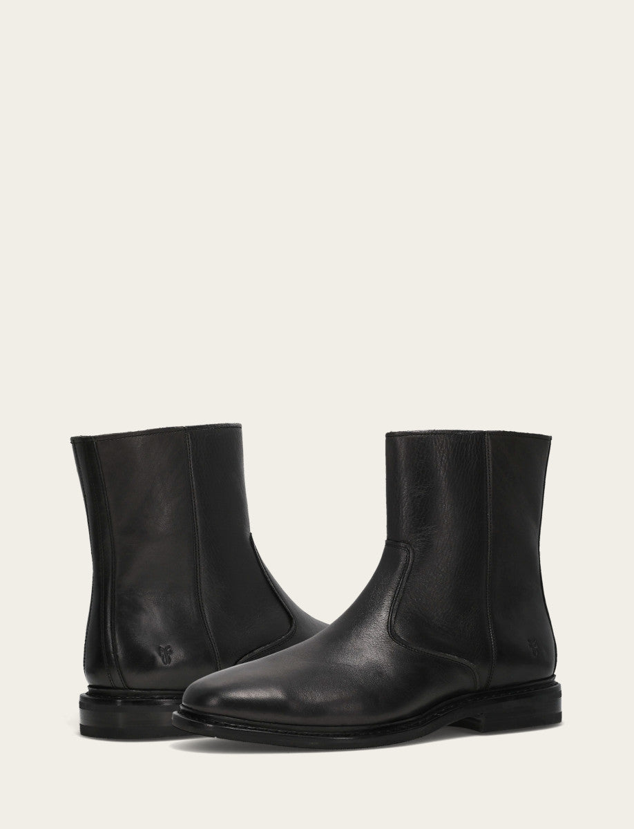 Black Boots Frye Men's Black Paul Inside Zip Boot