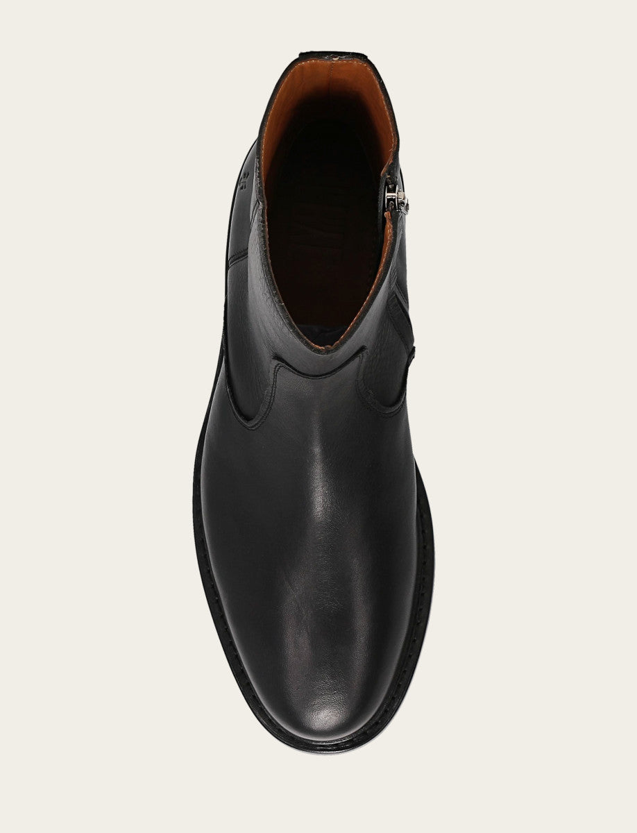 Black Boots Frye Men's Black Paul Inside Zip Boot