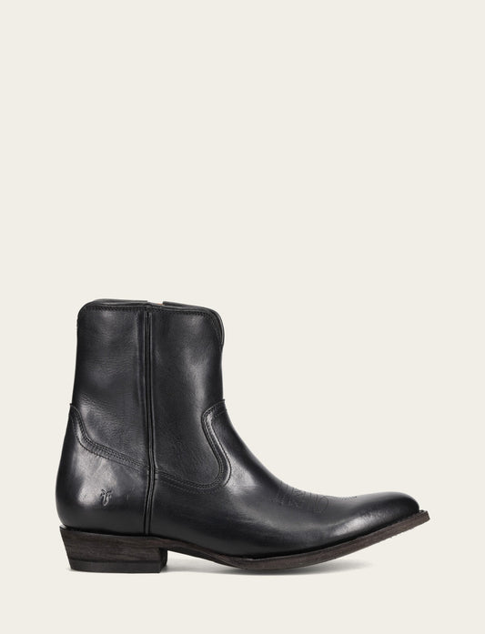 Antique Black Boots Frye Austin Inside Zip Boot