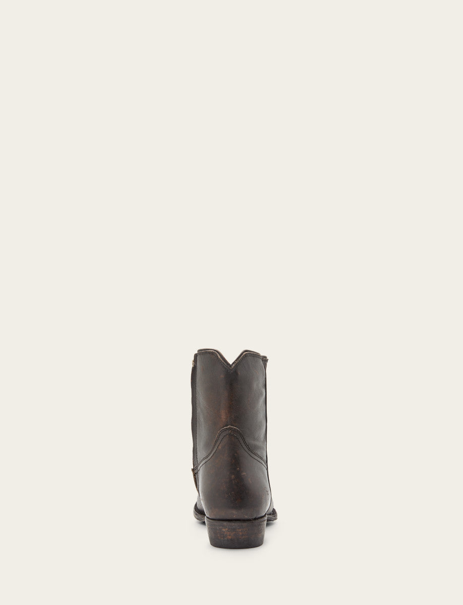 Antique Black Boots Frye Austin Inside Zip Boot