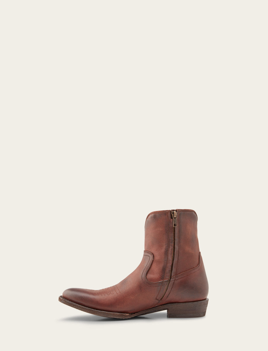 Cognac Boots Frye Men's Cognac Austin Inside Zip Boots