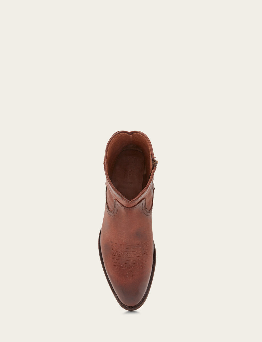 Cognac Boots Frye Men's Cognac Austin Inside Zip Boots