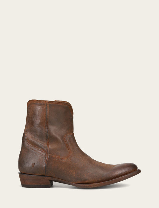 Brown Boots Frye Men's Brown Austin Inside Zip Boots
