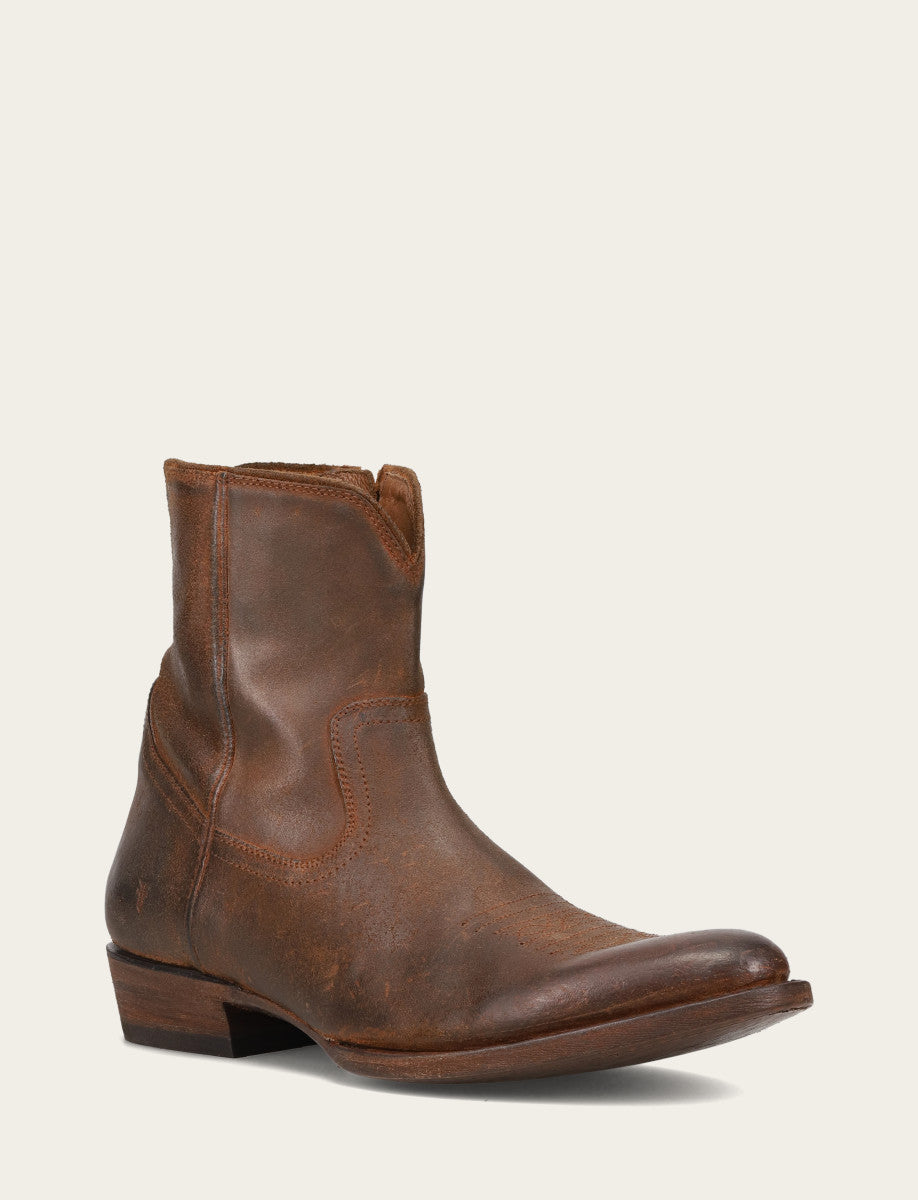 Brown Boots Frye Men's Brown Austin Inside Zip Boots