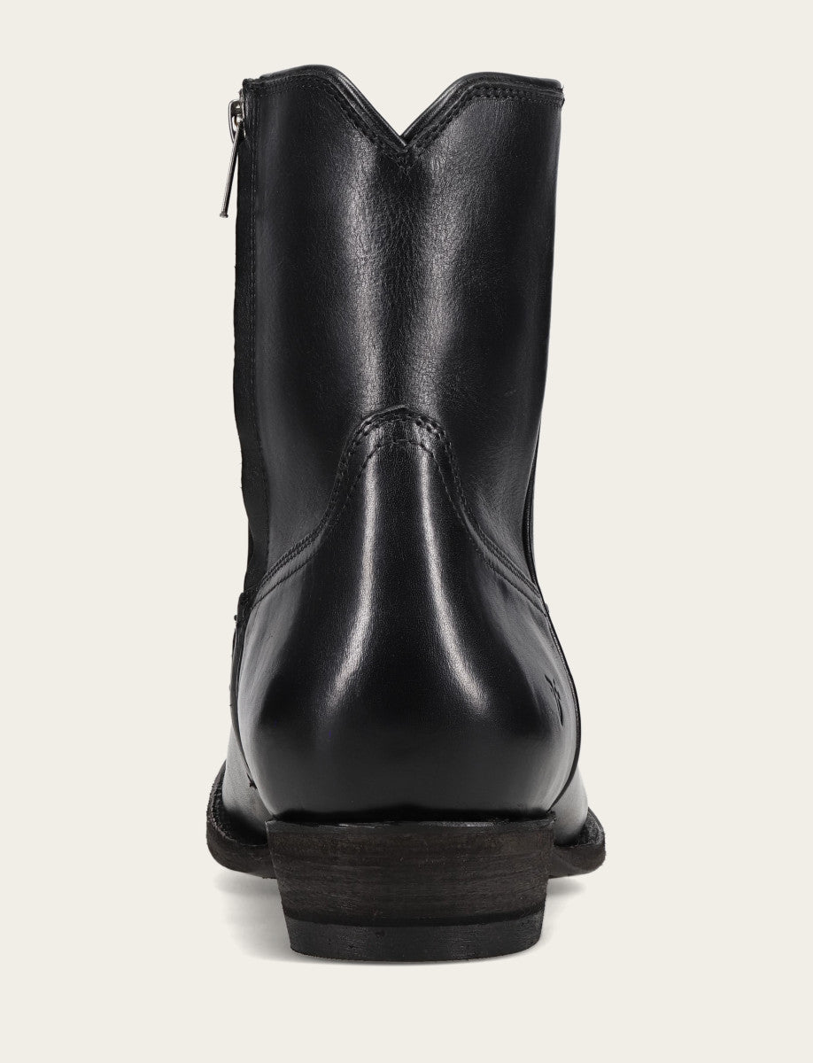Black Boots Frye Austin Inside Zip Boot
