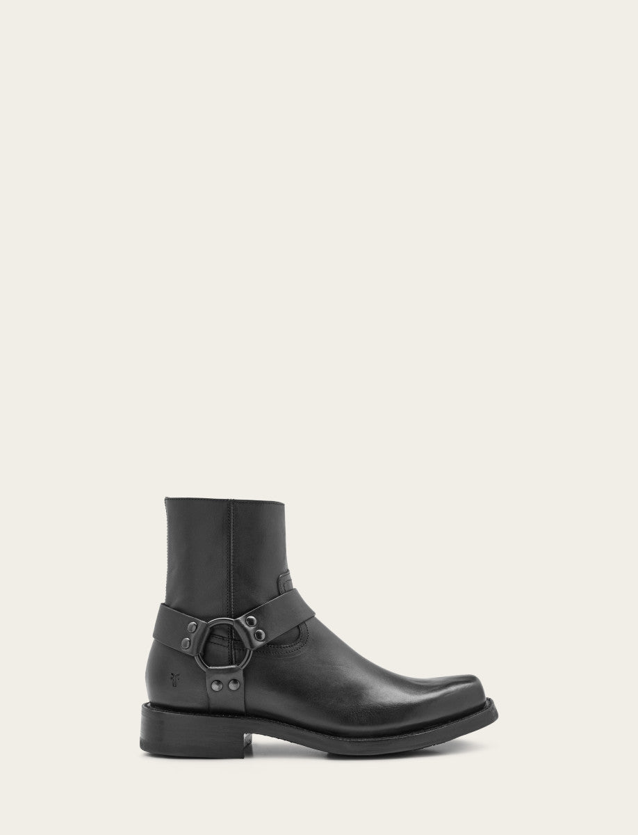 Black Boots Frye Men's Black Conway Harness Moto Boot