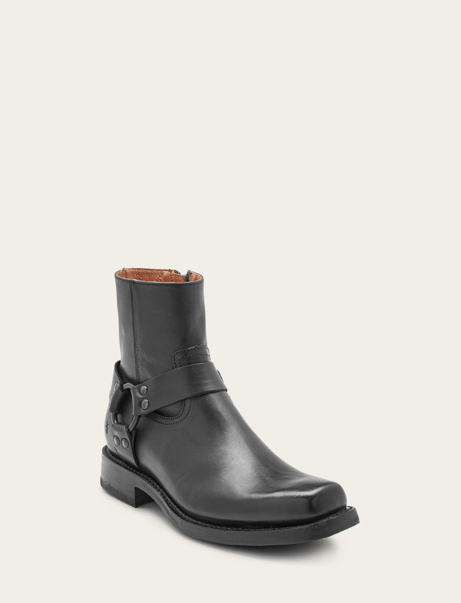 Black Boots Frye Men's Black Conway Harness Moto Boot
