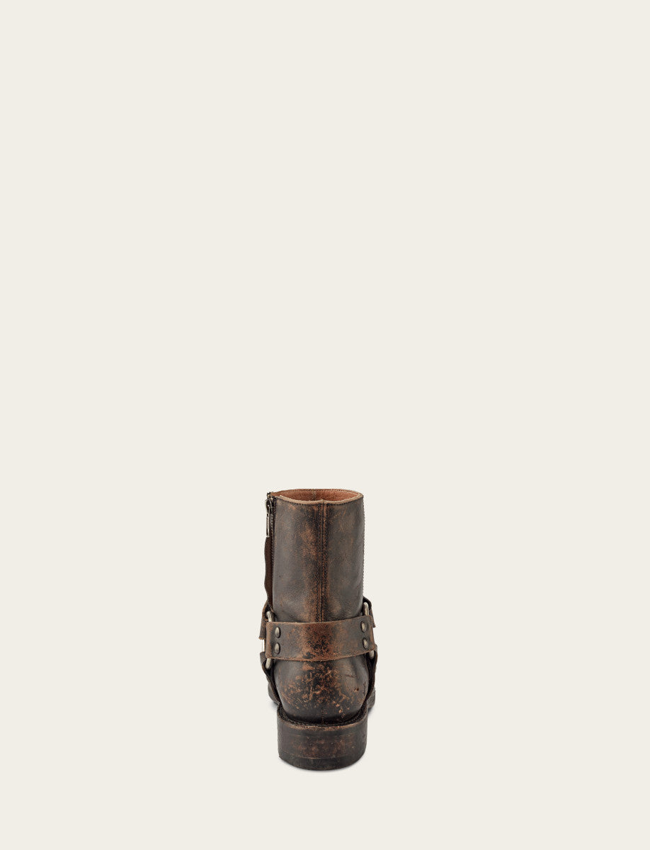 Antiqued Black Boots Frye Men's Antiqued Black Conway Harness Moto Boots