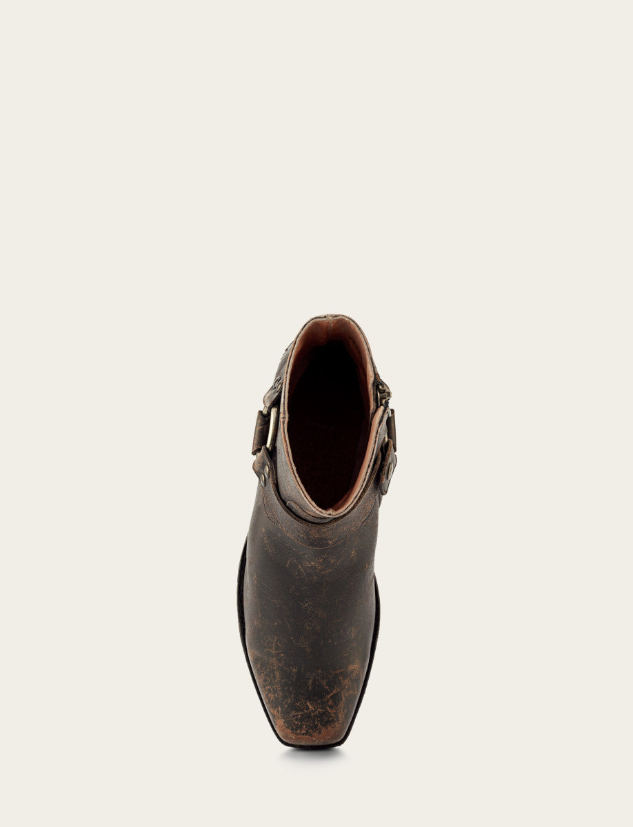 Antiqued Black Boots Frye Men's Antiqued Black Conway Harness Moto Boots
