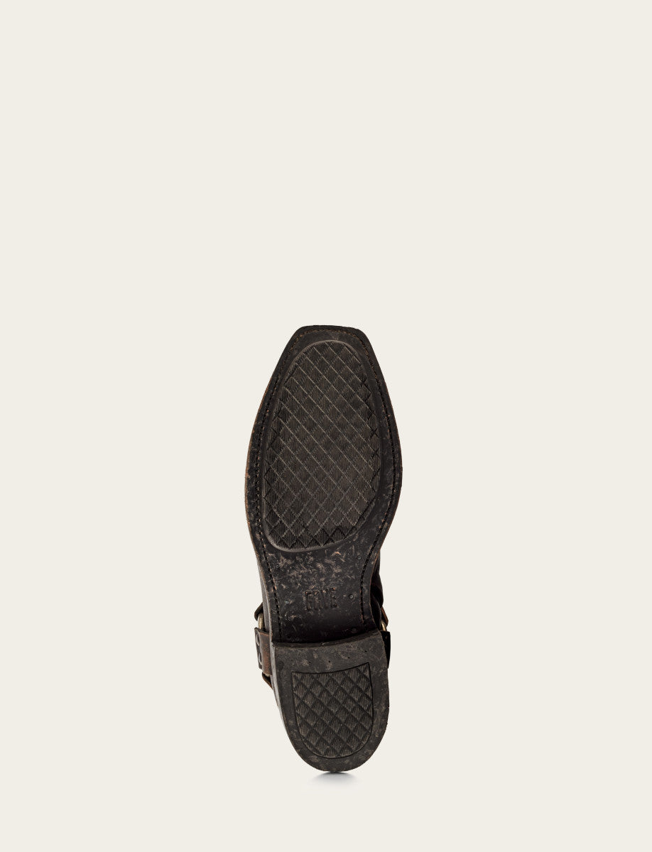 Antiqued Black Boots Frye Men's Antiqued Black Conway Harness Moto Boots