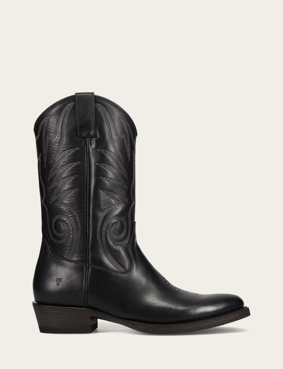 Black Boots Frye Men's Black Grady Vintage Stitch Western Boots