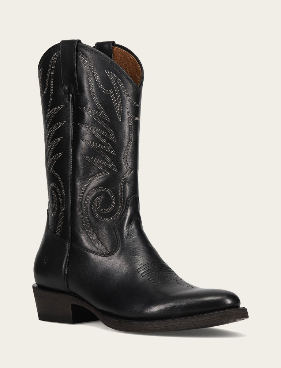 Black Boots Frye Men's Black Grady Vintage Stitch Western Boots