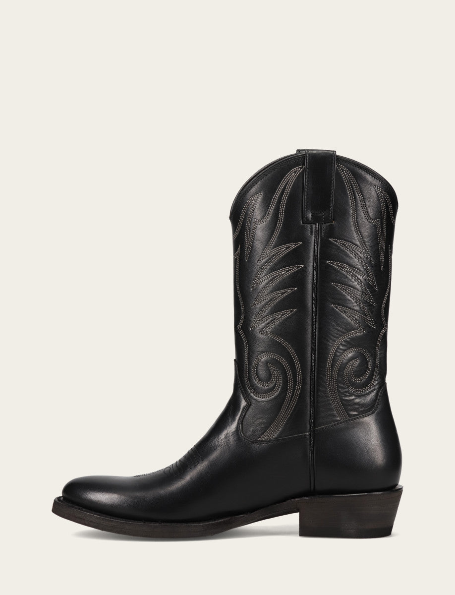 Black Boots Frye Men's Black Grady Vintage Stitch Western Boots