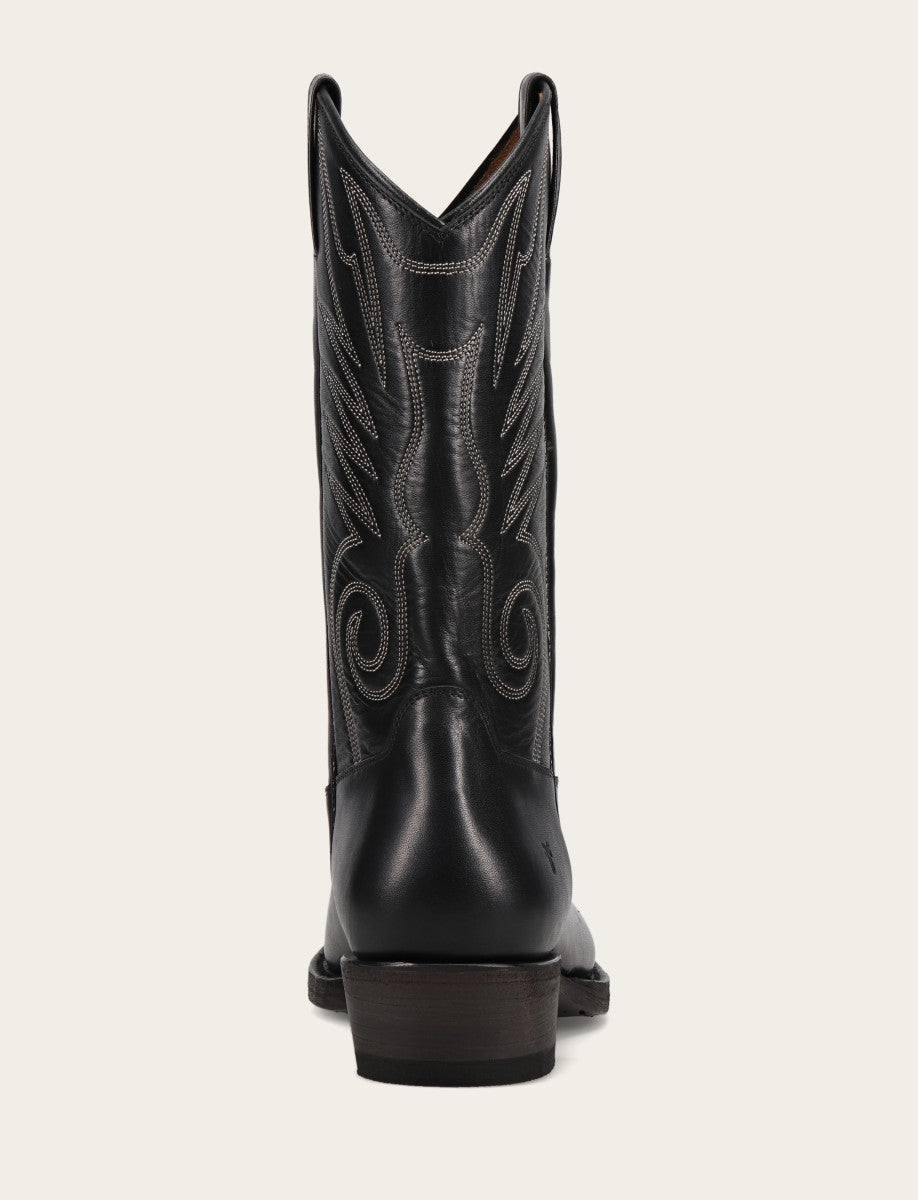 Black Boots Frye Men's Black Grady Vintage Stitch Western Boots
