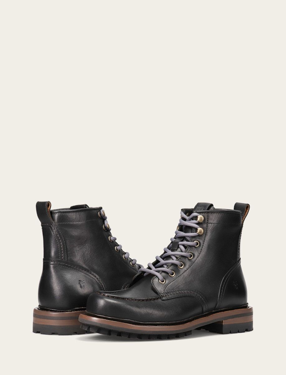 Black Boots Frye Men's Black Hudson Workboot Lug