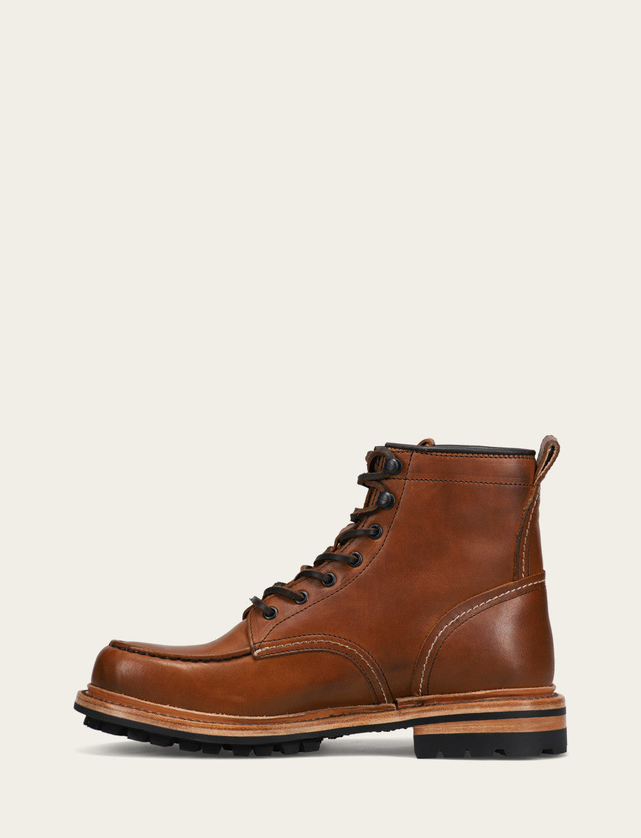 CARAMEL Boots Frye Men's Caramel Hudson Workboot Lug