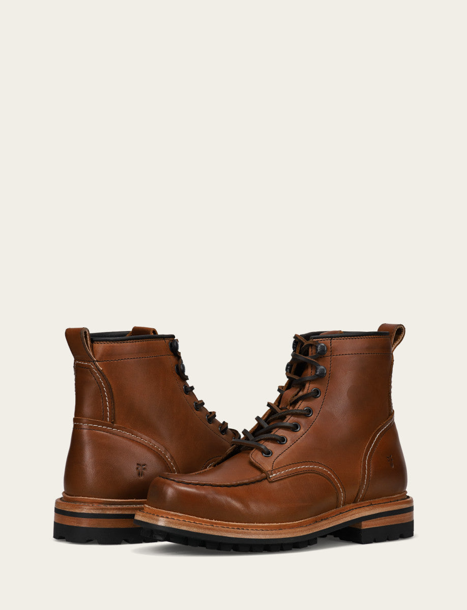 CARAMEL Boots Frye Men's Caramel Hudson Workboot Lug