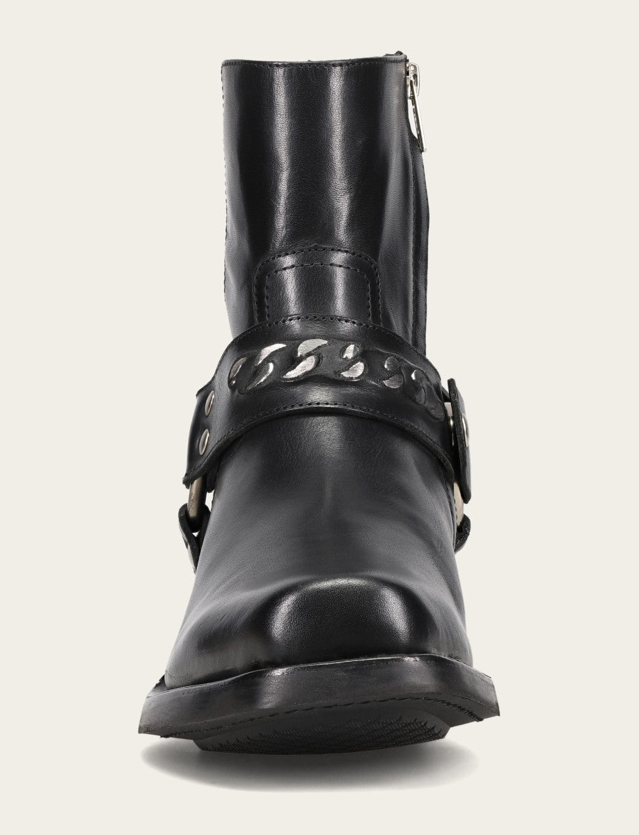 Black Boots Frye Men's Black Conway Chain Harness Boot