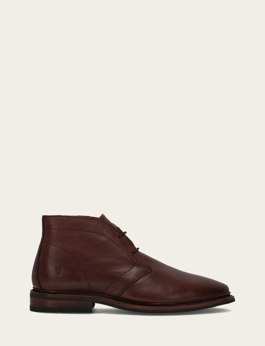 Brown Boots|Casual Frye Men’s Brown Oiled Leather Paul Chukka Boots