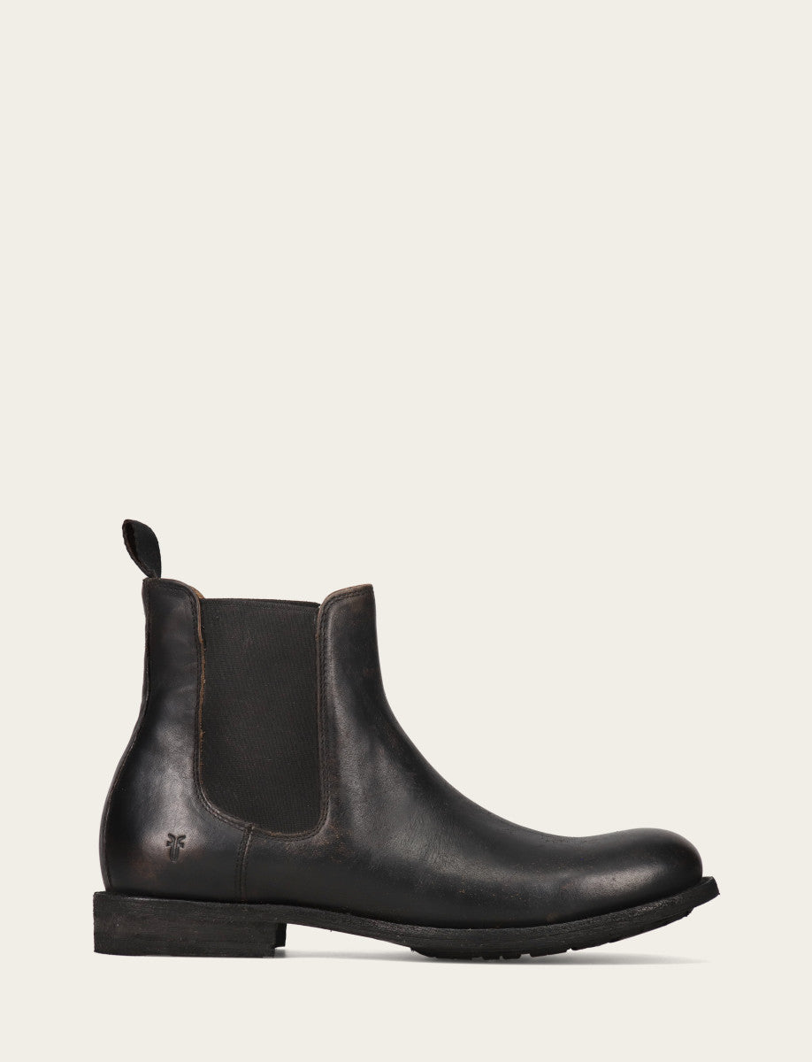Antique Black Boots|Casual Frye Men's Antique Black Tyler Flex Chelsea Boots