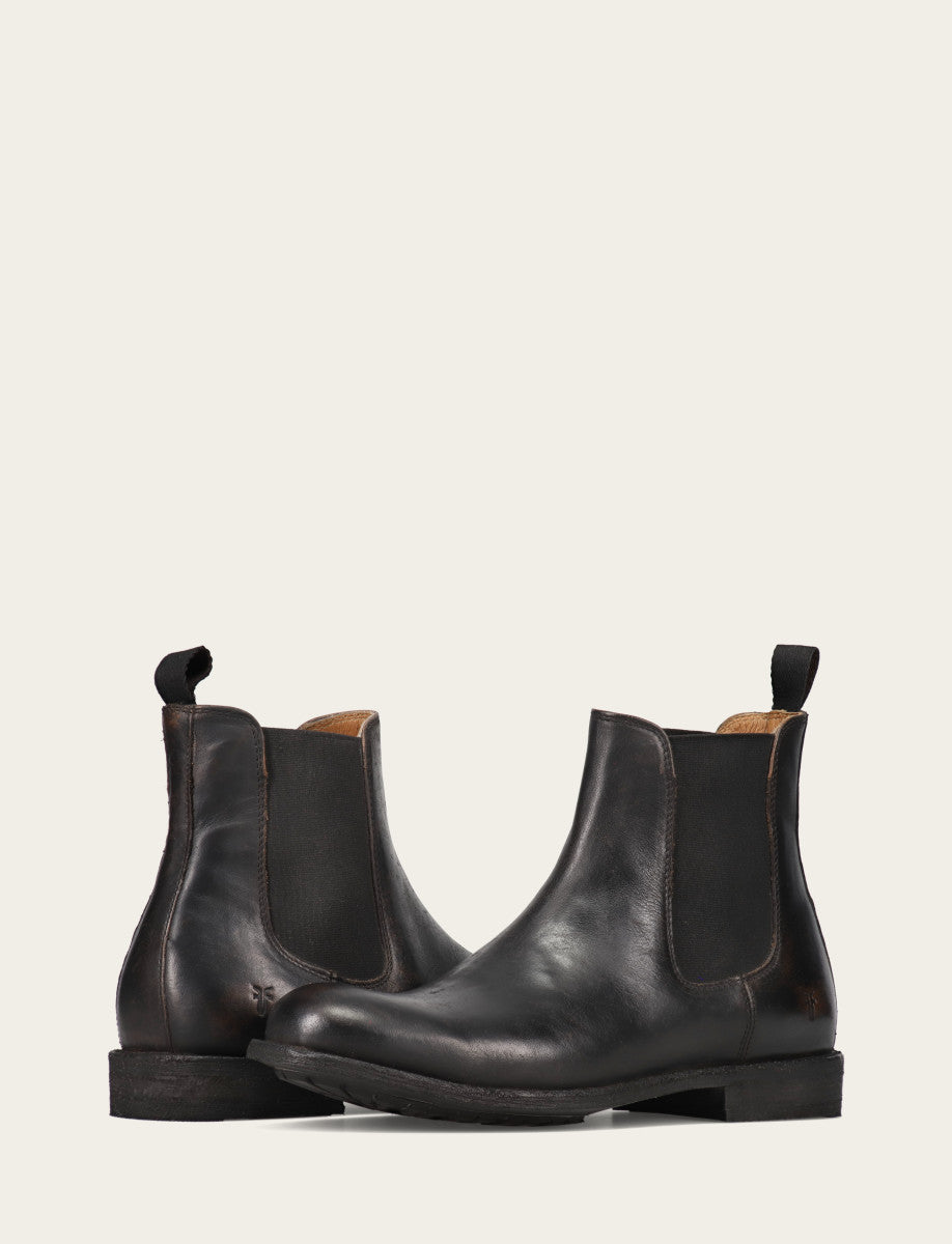 Antique Black Boots|Casual Frye Men's Antique Black Tyler Flex Chelsea Boots