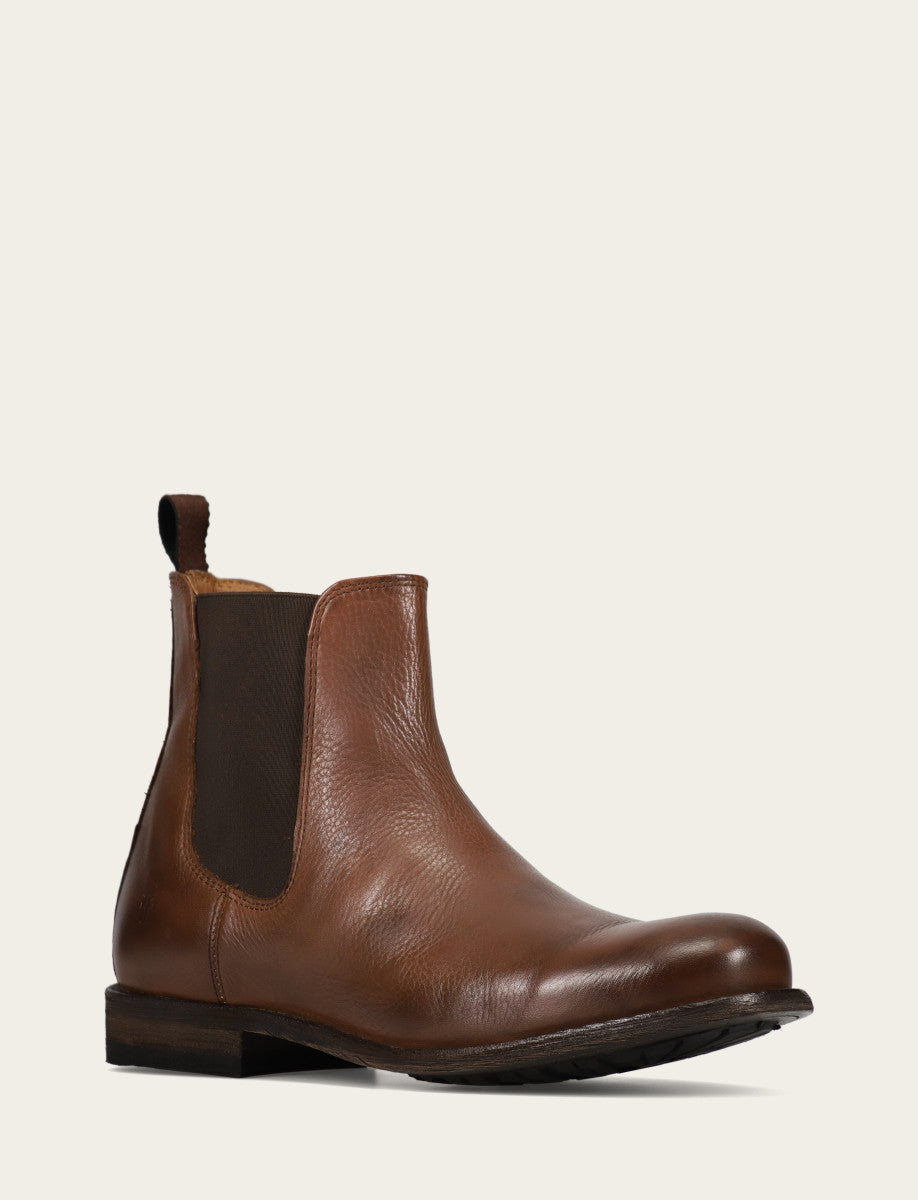 Cognac Boots|Casual Frye Men's Cognac Tyler Flex Chelsea Boots