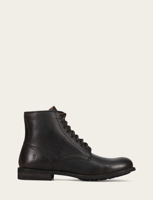 Antiqued Black Boots|Casual Frye Men's Antiqued Black Tyler Flex Lace Up Boots