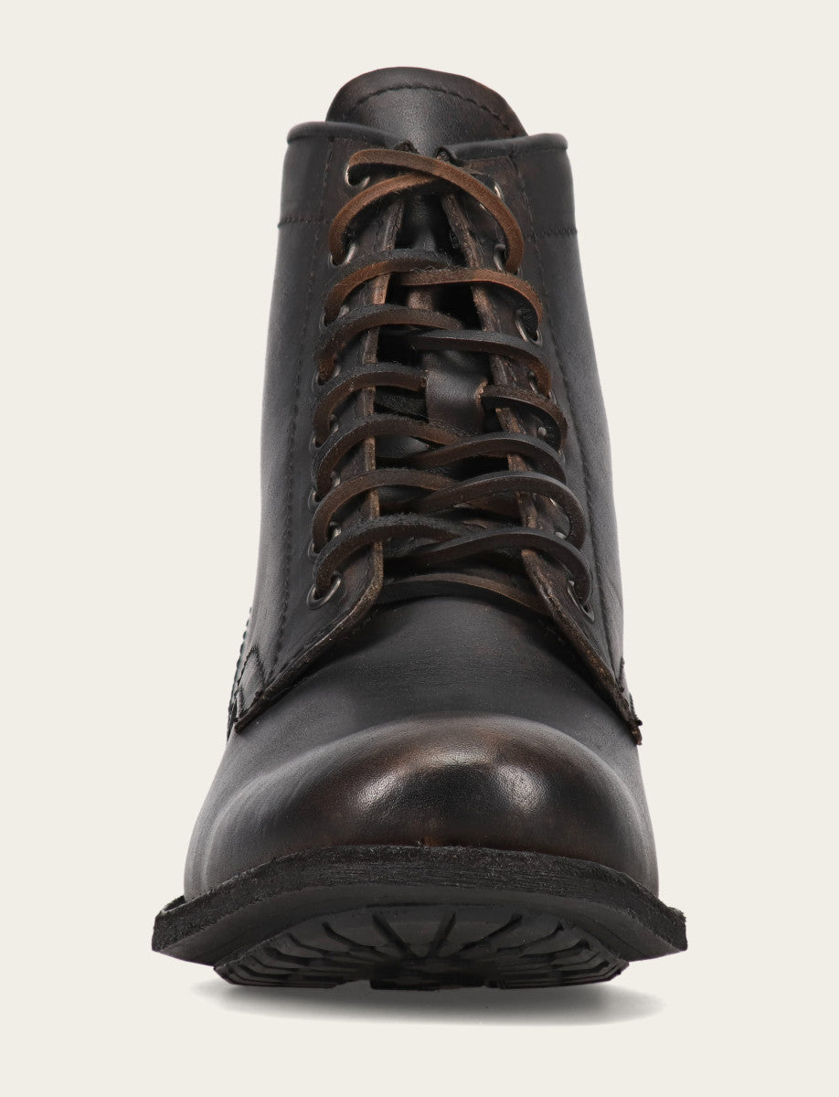 Antiqued Black Boots|Casual Frye Men's Antiqued Black Tyler Flex Lace Up Boots
