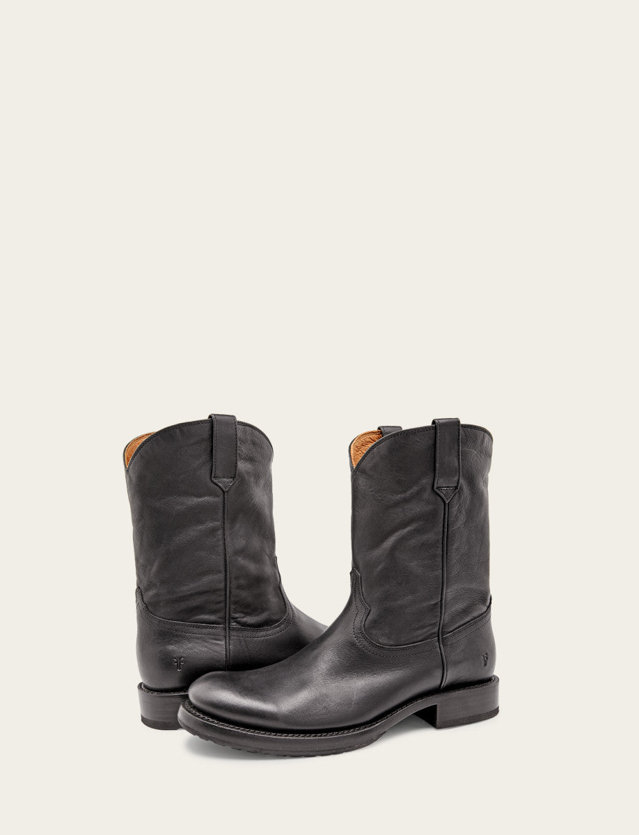 Black Boots Frye Men's Black Duke Roper Boots