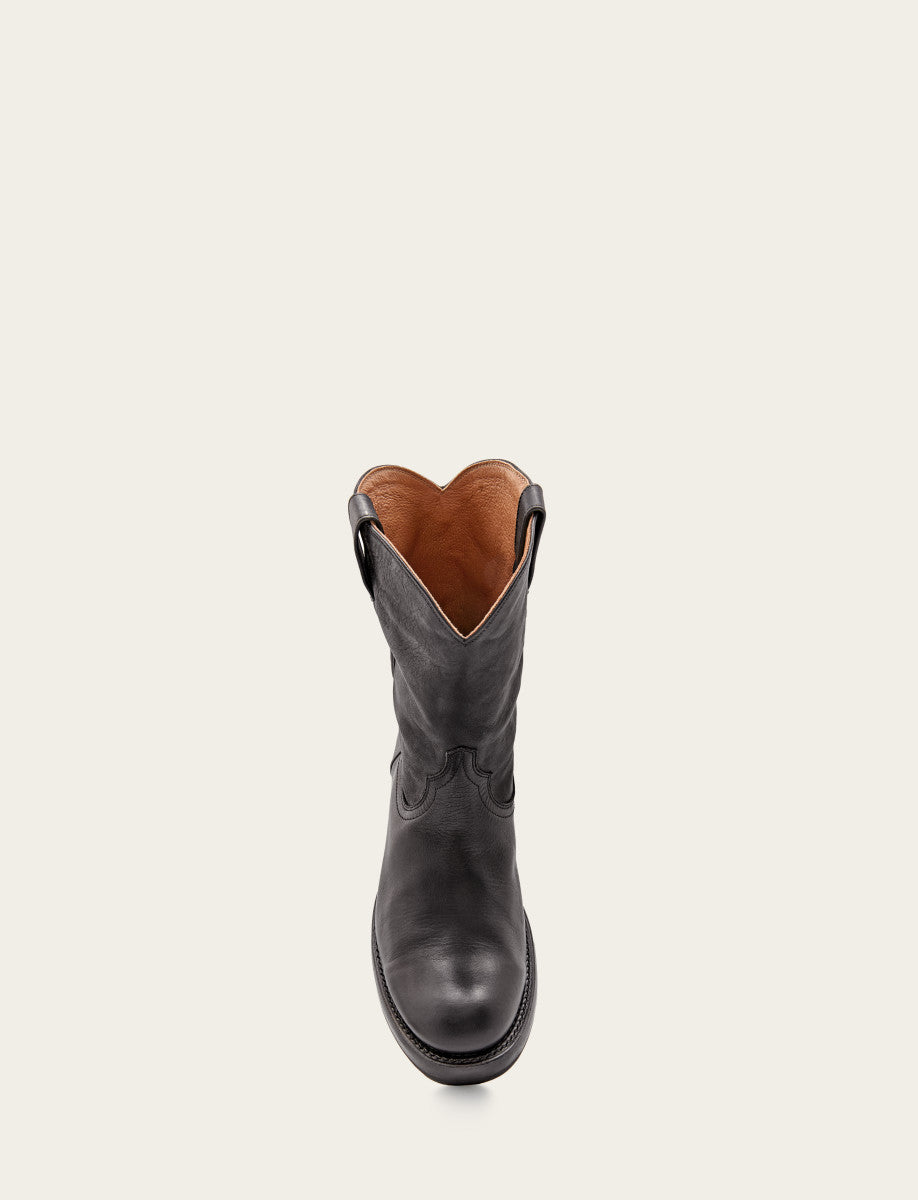 Black Boots Frye Men's Black Duke Roper Boots