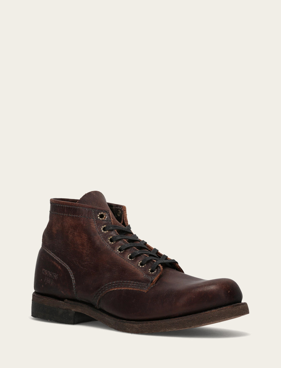 Dark Brown Boots Frye Men's Dark Brown Prison Boots