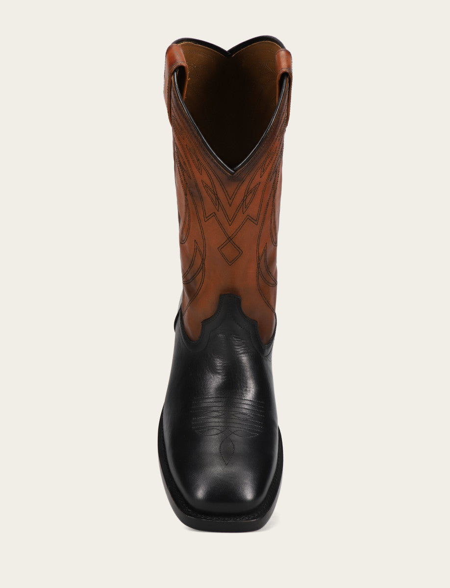 Black Boots Frye Men's Black Nash Deco Stitch Pull On Boots