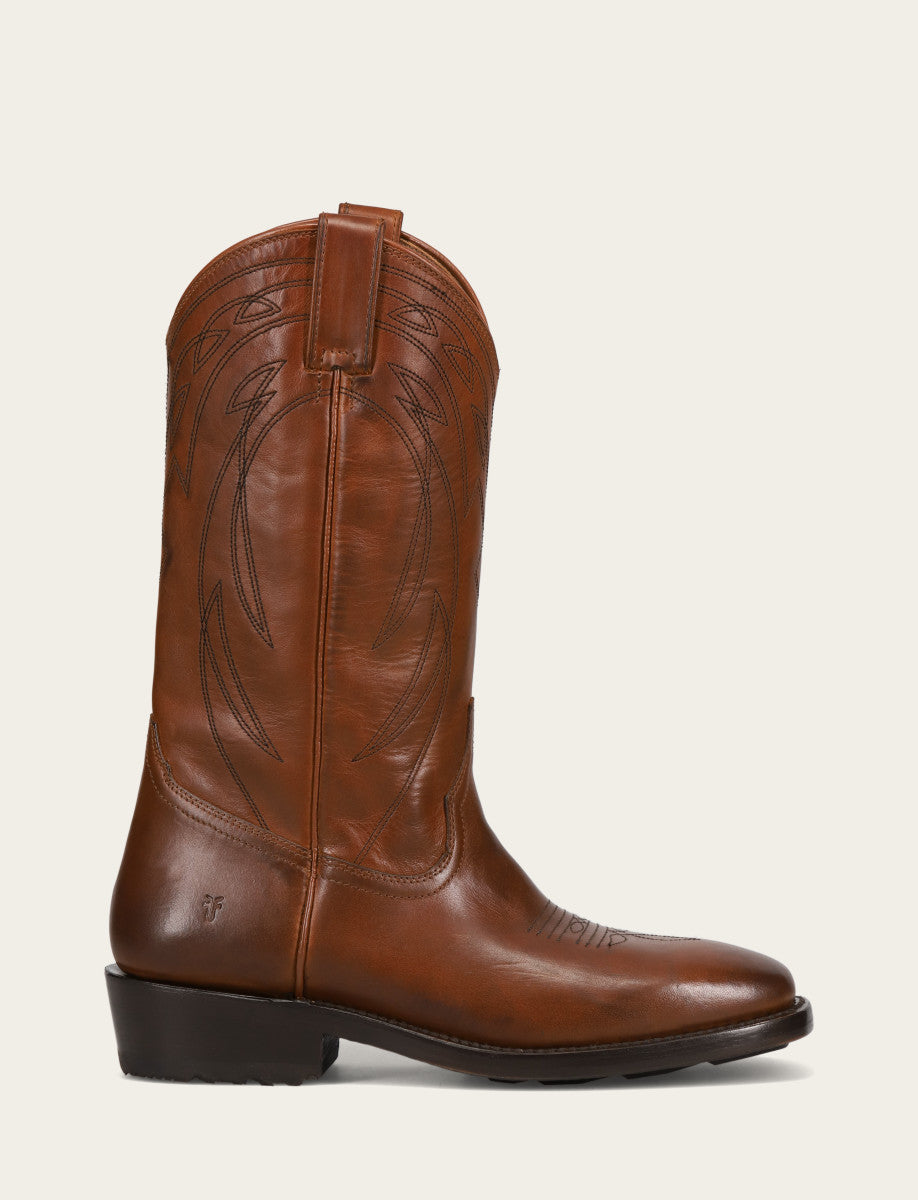 Caramel Boots Frye Men's Caramel Nash Deco Stitch Pull On Boots