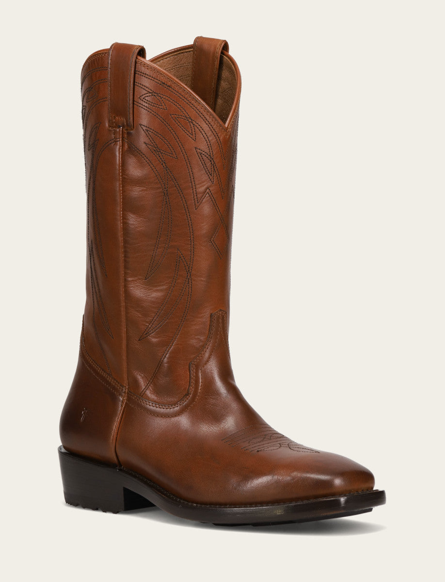 Caramel Boots Frye Men's Caramel Nash Deco Stitch Pull On Boots