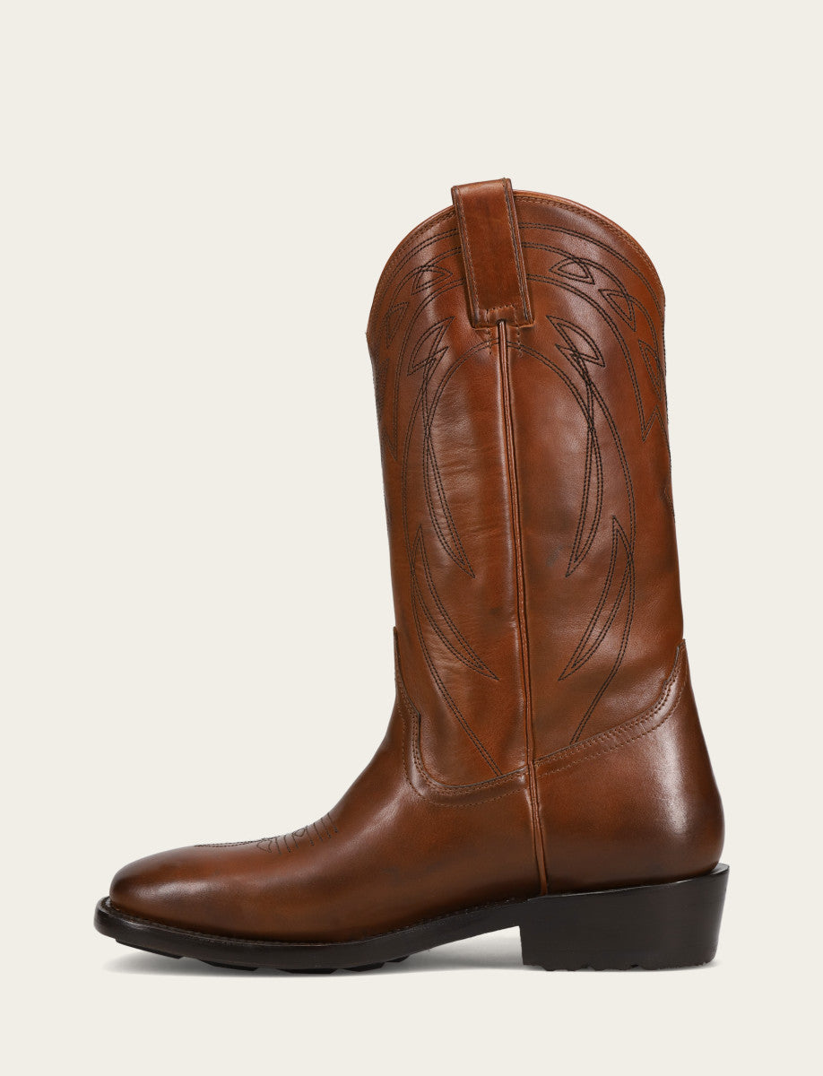 Caramel Boots Frye Men's Caramel Nash Deco Stitch Pull On Boots