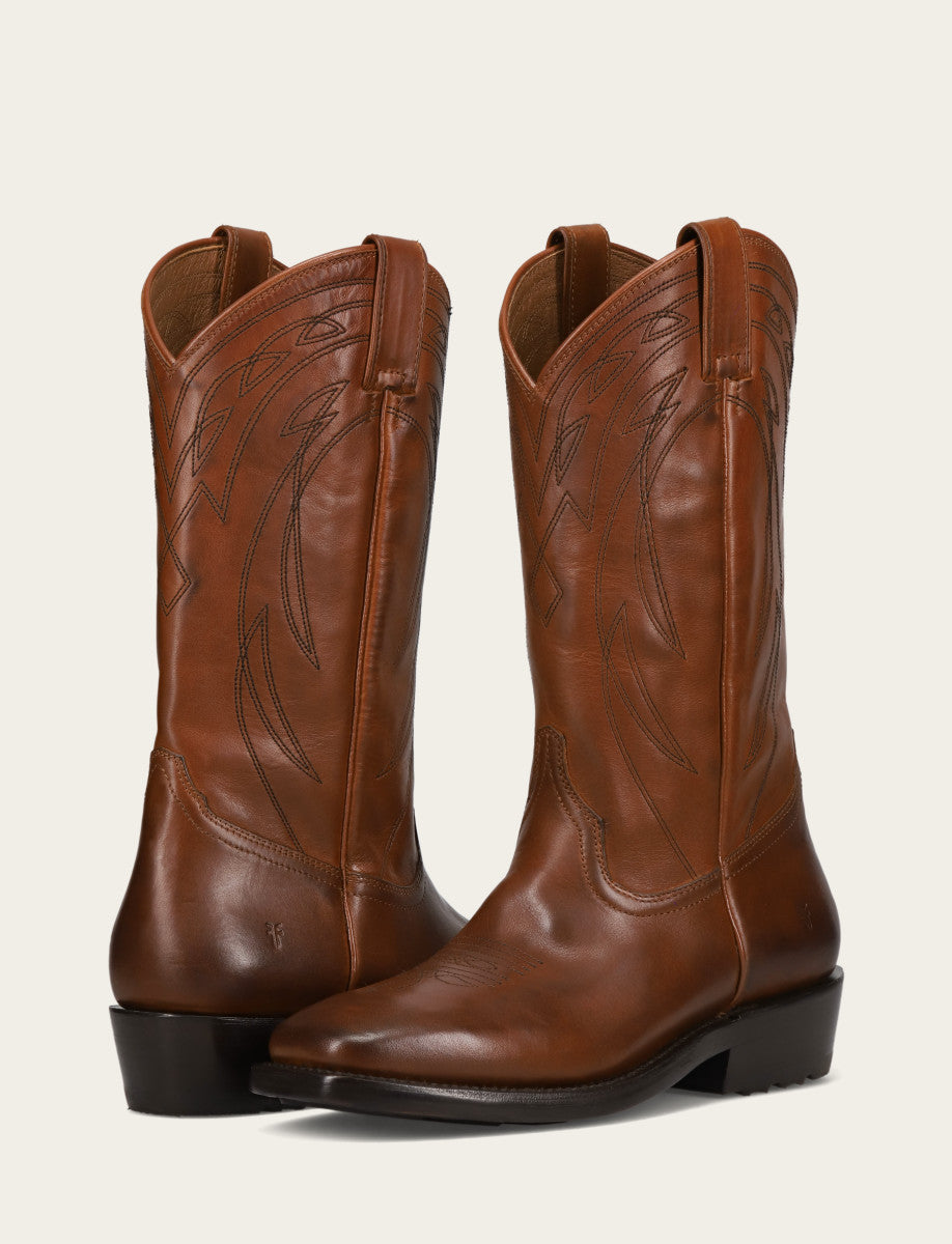 Caramel Boots Frye Men's Caramel Nash Deco Stitch Pull On Boots