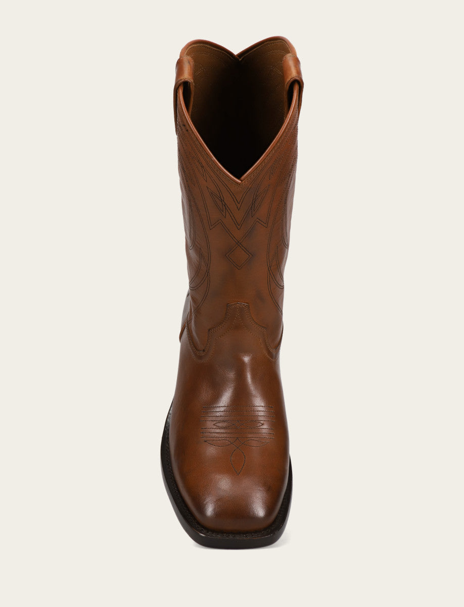 Caramel Boots Frye Men's Caramel Nash Deco Stitch Pull On Boots