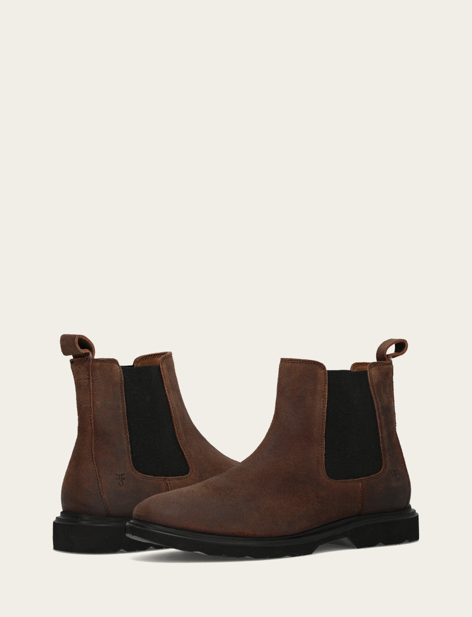 Dark Walnut Boots|Casual Frye Men's Dark Walnut Connor Chelsea Boot